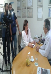 Notícia: Presidente da Acia Araçatuba: Wilson Marinho em entrevista para TV Assembleia divulgando Araçatuba e o nosso comércio